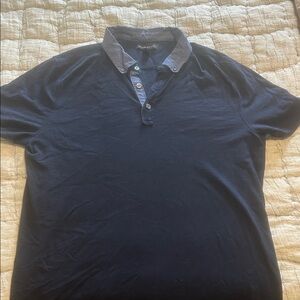 Banana Republic Men's Navy Polo Shirt